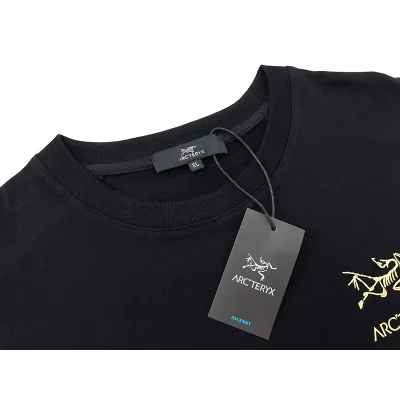 Футболка Arcteryx With Stripes On The Sleeves "Black" фото № 6