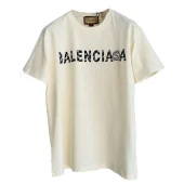 Футболка Balenciaga X Gucci With Plain Logo Print "Cream"