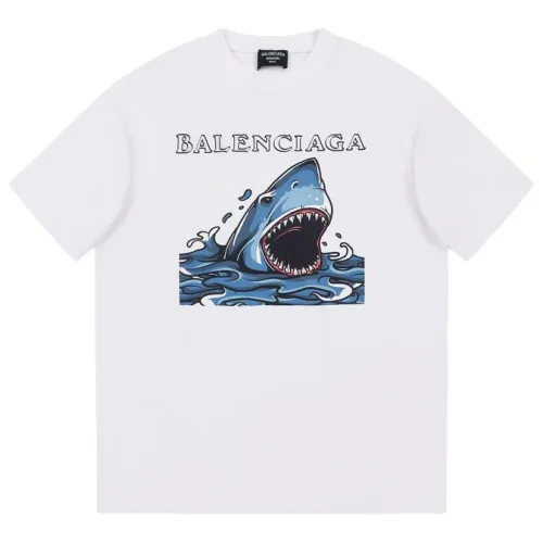 Футболка Balenciaga With The Image Of Shark "White"