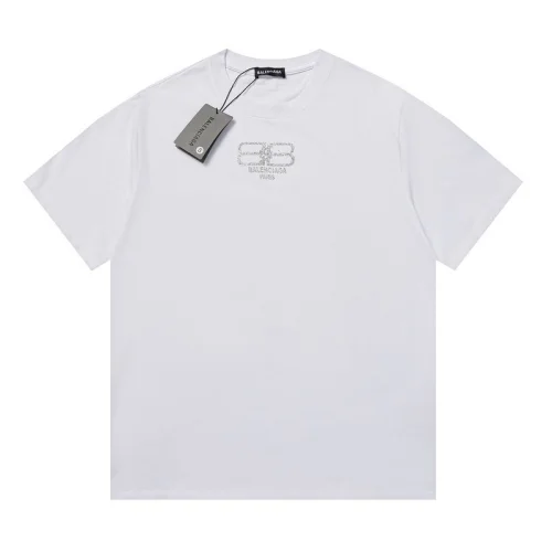 Футболка Balenciaga With Small Shiny Logo "White"