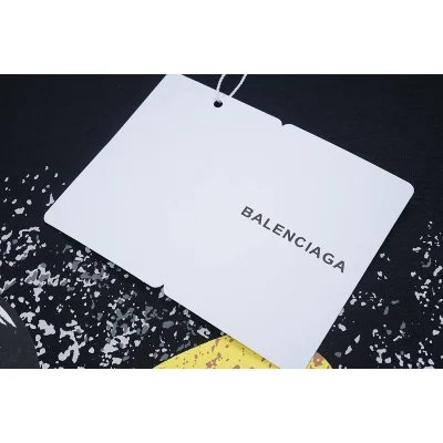 Футболка Balenciaga Ball Pear And Wise Man Print "Black" фото № 5
