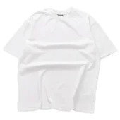 Футболка Balenciaga Curved Back Logo "White"