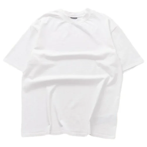 Футболка Balenciaga Curved Back Logo "White"