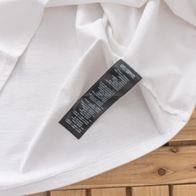 Футболка Balenciaga Curved Back Logo "White" фото № 7