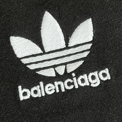 Футболка Balenciaga Small Adidas Logo "Black" фото № 8