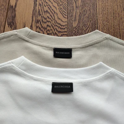 Футболка Balenciaga With Print And Logo "Beige" фото № 3