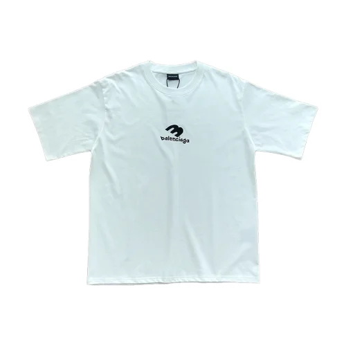 Футболка Balenciaga Interesting Emblem "White"