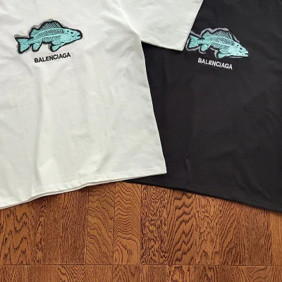 Футболка Balenciaga Marine Print "White" фото № 6