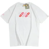 Футболка Bape Colorful Small Details Front And Big Print Back "White"