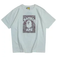 Футболка Bape Lines Inside Rectangle Front "White"