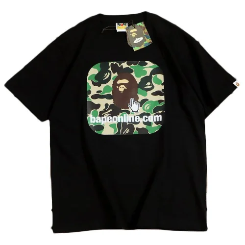 Футболка Bape Logo With Cursor "Black"