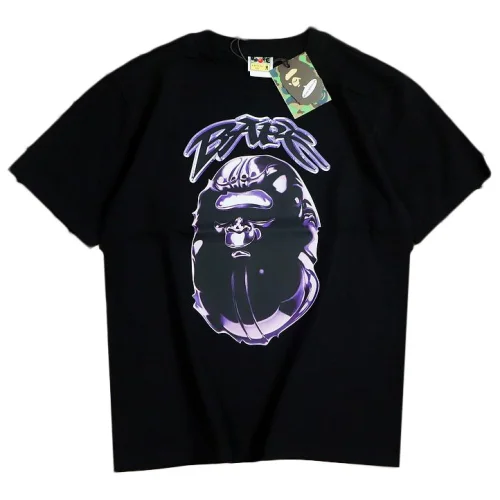Футболка Bape Big Central Logo With Inscription "Black"