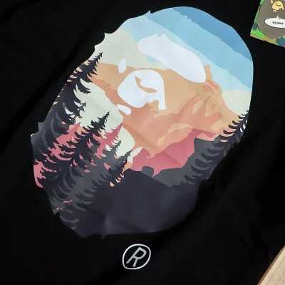 Футболка Bape Logo With Spruce Background "Black" фото № 3 Футболка Bape Logo With Spruce Background "Black" фото № 3