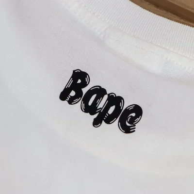 Футболка Bape Front Red Logo "White" фото № 3