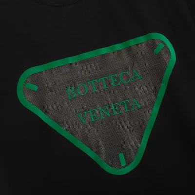 Футболка Bottega Veneta Crystal With The Inscription "Black" фото № 6