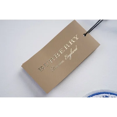 Футболка Burberry With Blue Edging "White" фото № 3
