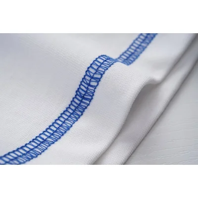 Футболка Burberry With Blue Edging "White" фото № 8