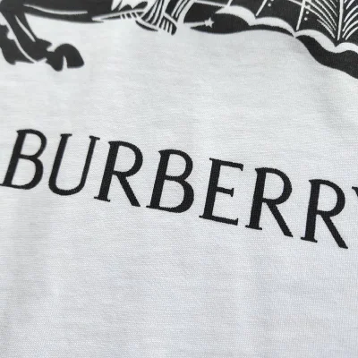 Футболка Burberry Textual Logo "White" фото № 3