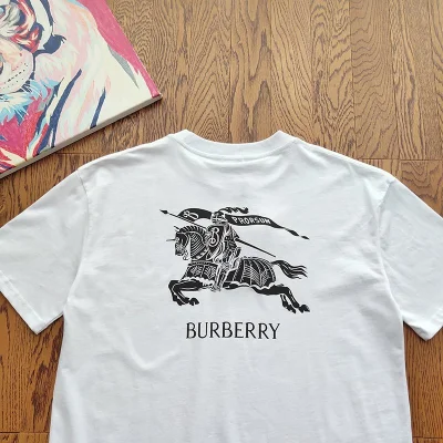 Футболка Burberry Textual Logo "White" фото № 6