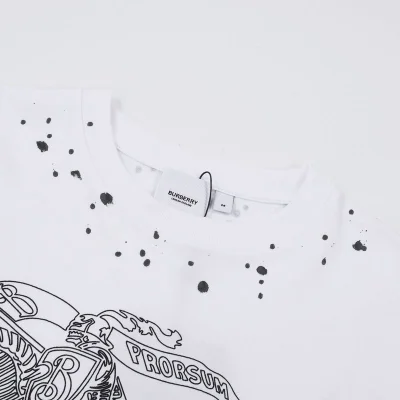 Футболка Burberry Decorated With Spots "White" фото № 4