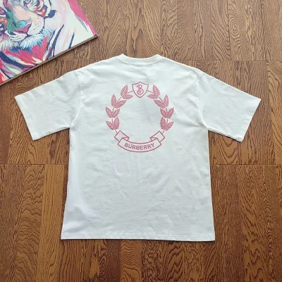 Футболка Burberry Large Sizes "White" фото № 5