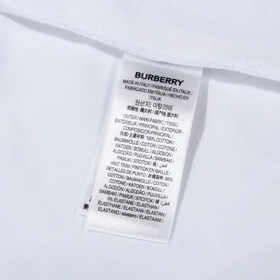 Футболка Burberry With Soft Thread Logo "White" фото № 3