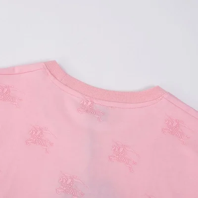 Футболка Burberry With Pink Logo - Cotton "Pink" фото № 2