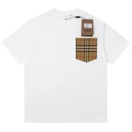 Футболка Burberry With Cell-Style Pocket "White"