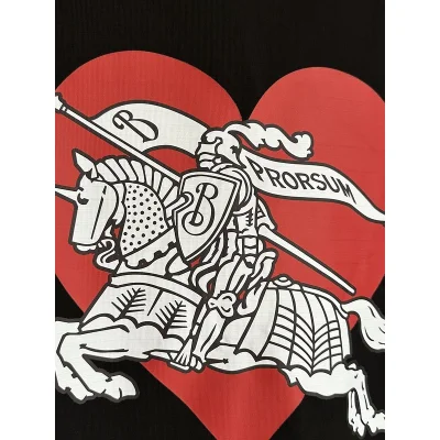 Футболка Burberry With Red Heart On The Back "Black" фото № 8