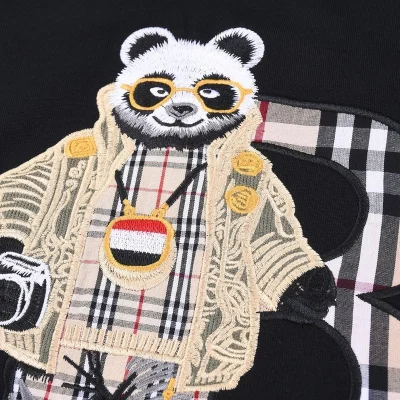 Футболка Burberry Plaid Bear In Glasses "Black" фото № 4