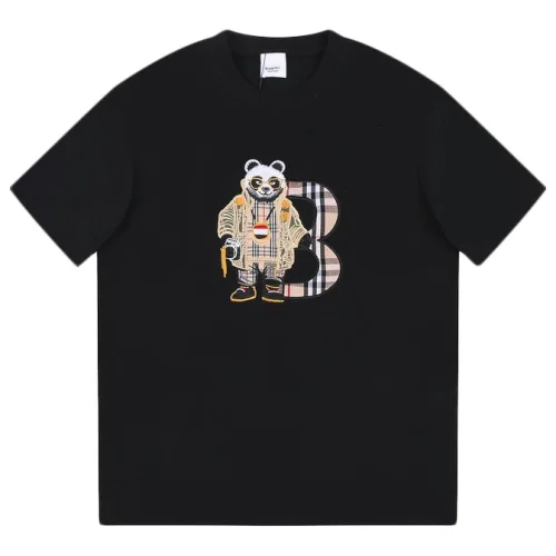 Футболка Burberry Plaid Bear In Glasses "Black"