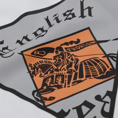 Футболка Burberry Logo In An Inverted Triangle "White" фото № 3