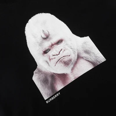 Футболка Burberry With Gorilla Print "Black" фото № 4
