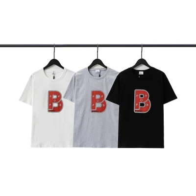 Футболка Burberry With A Letter-In-Letter Print "White" фото № 3