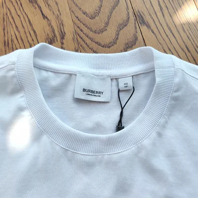 Футболка Burberry Base With Logo "White" фото № 4