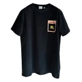 Футболка Burberry With A Shiny Brand Logo "Black"