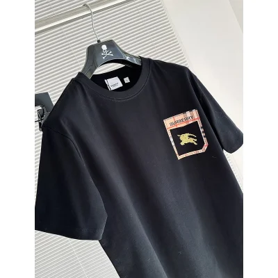 Футболка Burberry With A Shiny Brand Logo "Black" фото № 4