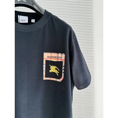 Футболка Burberry With A Shiny Brand Logo "Black" фото № 5
