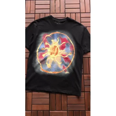 Футболка Cactus Jack Merch Sun Inside Circle "Black" фото № 8