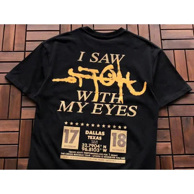 Футболка Cactus Jack Merch Sun Inside Circle "Black" фото № 4