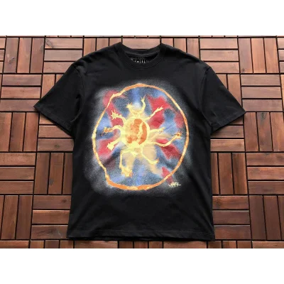 Футболка Cactus Jack Merch Sun Inside Circle "Black" фото № 2