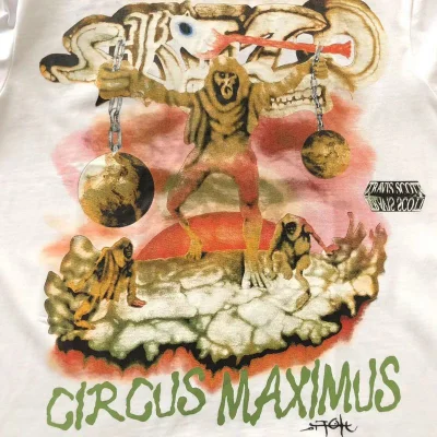 Футболка Cactus Jack Merch Image With Lettering Circus Maximus "White" фото № 7 Футболка Cactus Jack Merch Image With Lettering Circus Maximus "White" фото № 7