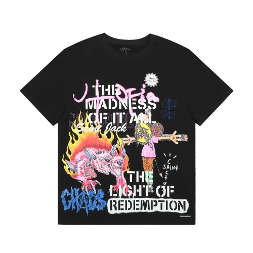 Футболка Cactus Jack Merch Travis Scott Madness "Black"