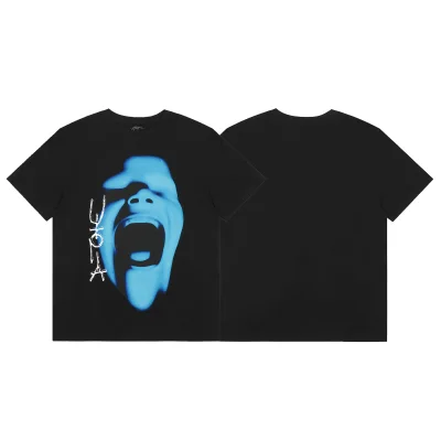Футболка Cactus Jack Merch Utopia Blue Face Scream "Black" фото № 6