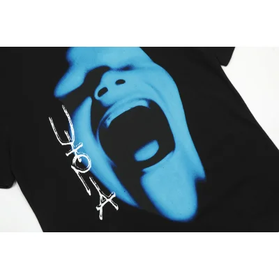 Футболка Cactus Jack Merch Utopia Blue Face Scream "Black" фото № 5