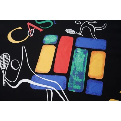 Футболка Casablanca Tennis - Color Print "Black" фото № 4