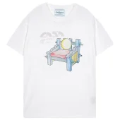 Футболка Casablanca Big Front Print With Wooden Chair "White"