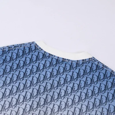 Футболка Christian Dior Half Painted "White/Blue" фото № 7