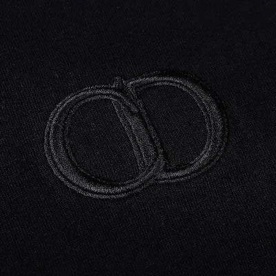 Футболка Christian Dior Embroidery CD "Black" фото № 6