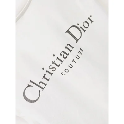 Футболка Christian Dior Frontside Logotype Couture "White" фото № 6